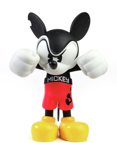 Bloc28 Mad Mickey  figure by Les Schettkoe, produced by Mindstyle. Front view.