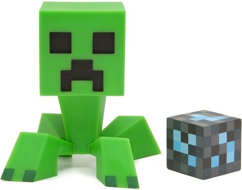 Minecraft Creeper figure by Jeremy Madl (Mad), produced by Jinx Incorporated. Front view.