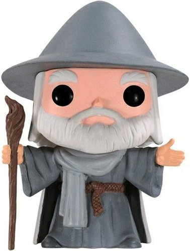 Gandalf figure, produced by Funko. Front view.
