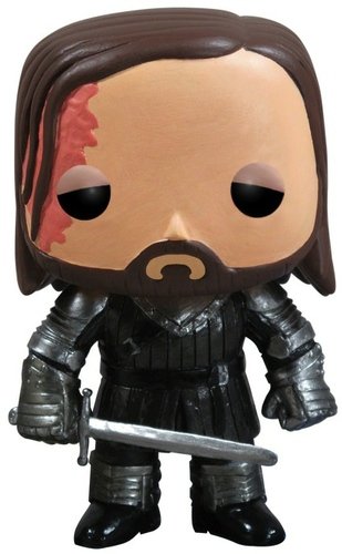 The Hound figure by George R. R. Martin, produced by Funko. Front view.