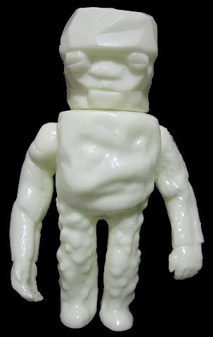 GID Blank Monster figure by Grody Shogun, produced by Lulubell Toys. Front view.