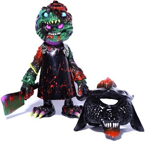 Mishka Boogie-Man - MISHKA Tokyo 4th Anniversary figure by Cure X Mishka, produced by Cure. Front view.