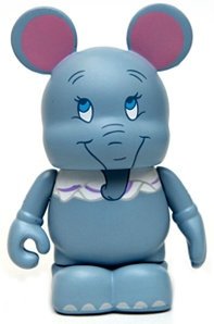 Dumbo the Flying Elephant figure by Caley Hicks, produced by Disney. Front view.