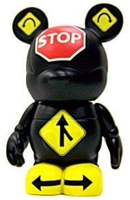 Road Signs figure by Randy Noble, produced by Disney. Front view.