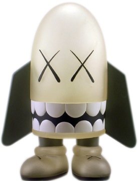 Blitz - Mono figure by Kaws, produced by Medicom Toy. Front view.