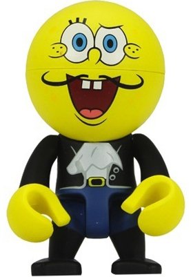 Pirate SpongeBob Trexi figure by Nickelodeon, produced by Play Imaginative. Front view.