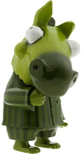 The Godfather Horsehead - Green  figure by Michael Lau, produced by Mindstyle. Front view.