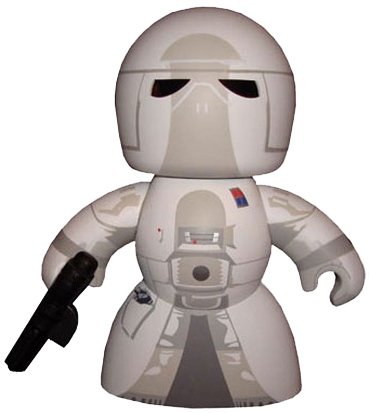 Snow Trooper  figure, produced by Hasbro. Front view.