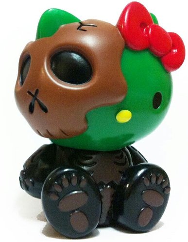 Hello Kitty Skull Vol.8 - Zombie Ver. figure by Balzac X Sanrio, produced by Secret Base. Front view.