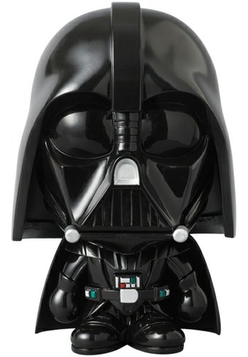 Darth Vader (Star Wars x Baby Milo) - VCD No.216 figure by Lucasfilm Ltd. X Bape, produced by Medicom Toy. Front view.