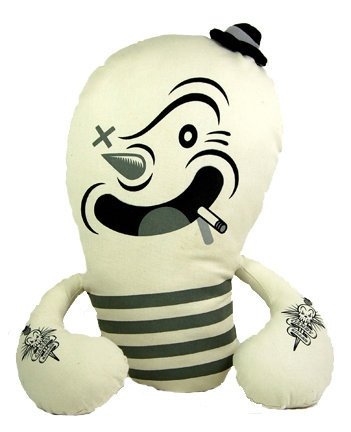 Coney Mono figure by Brian Taylor, produced by Bigshot Toyworks. Front view.