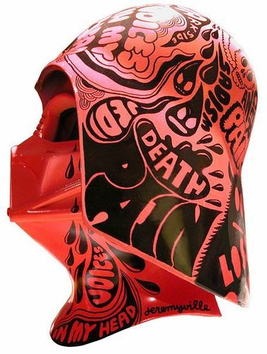 Voices in my Head figure by Jeremyville. Front view.
