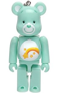 Care Bears - Wish Bear - Be@rbrick 100% figure, produced by Medicom Toy. Front view.