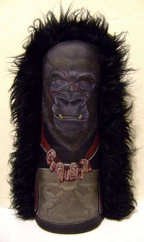 Damn Dirty Ape figure by James The 3Rd, produced by Circus Punks. Front view.
