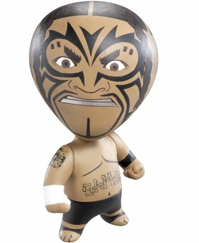 Umaga figure, produced by Jakks Pacific. Front view.