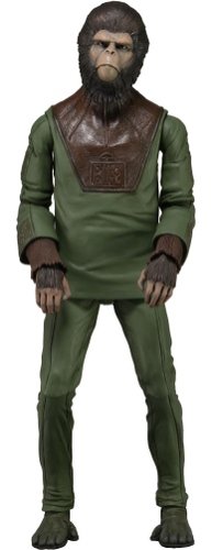 Planet of the Apes - Cornelius figure, produced by Neca. Front view.