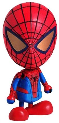 Spider-Man figure by Marvel, produced by Hot Toys. Front view.