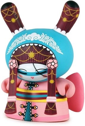 Koralie dunny figure by Koralie, produced by Kidrobot. Front view.