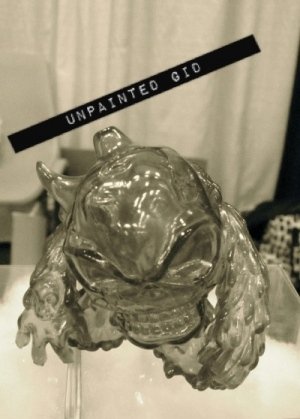 Cube Dorol - Unpainted GID figure, produced by Siccaluna Koubou. Front view.