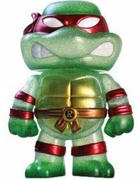 Teenage Mutant Ninja Turtle Hikari - Glitter Raphael figure by Nickelodeon, produced by Funko. Front view.
