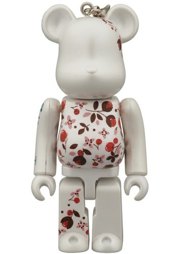 Afternoon Tea Be@rbrick 100% - Flower Ver. figure, produced by Medicom Toy. Front view.