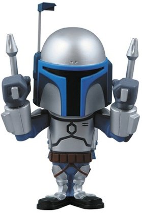 Mini Jango Fett - VCD No.124 figure by H8Graphix, produced by Medicom Toy. Front view.
