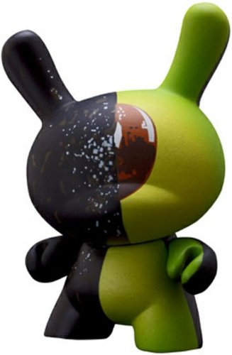 Ahuacatl figure by Michelle Prats, produced by Kidrobot. Front view.