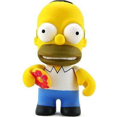 Homer figure by Matt Groening, produced by Kidrobot. Front view.