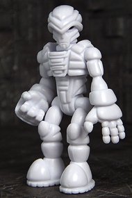 Enforcer Exellis figure, produced by Onell Design. Front view.