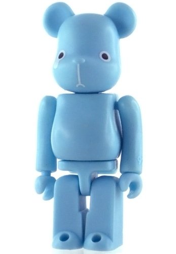 Reborn Be@rbrick 100% - Blue figure by Eric So, produced by Medicom Toy. Front view.