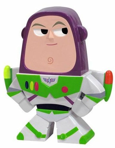Buzz Lightyear figure by Disney X Pixar, produced by Funko. Front view.