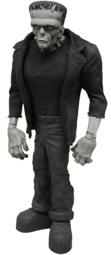 Universal Monsters 9 Frankenstein figure, produced by Mezco Toyz. Front view.