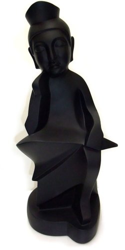 Miroku - Black figure by Mirock Toys, produced by Mirock Toys. Front view.