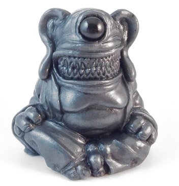 Meat Buddha - Pewter figure by Motorbot, produced by Deadbear Studios. Front view.