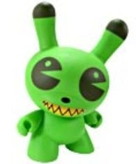 Green Dalek figure by Dalek, produced by Kidrobot. Front view.