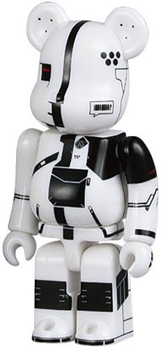 BWWT Acronym Be@rbrick 100% figure by Acronym, produced by Medicom Toy. Front view.