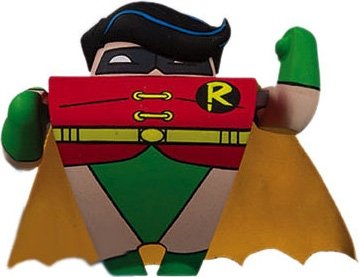 Robin figure by Dc Comics, produced by Dc Direct. Front view.