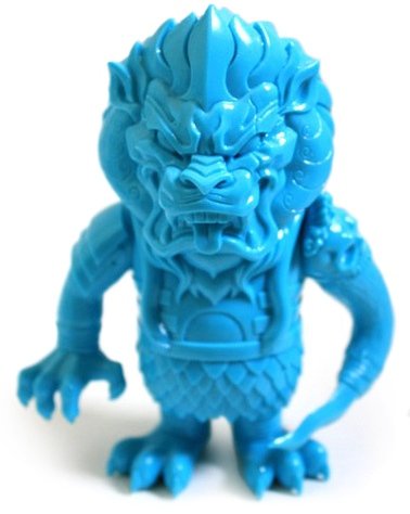 Mongolion - Power Blue figure by LAmour Supreme, produced by Super7. Front view.