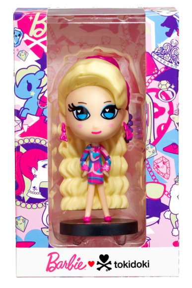 tokidoki x Barbie - Totally Hair Barbie figure by Simone Legno (Tokidoki), produced by Tokidoki. Packaging.