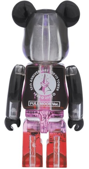 Tokyo Tower Be@rbrick 100% - Full Moon Ver. figure by Medicom Toy, produced by Medicom Toy. Back view.