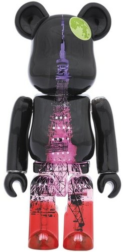 Tokyo Tower Be@rbrick 100% - Full Moon Ver. figure by Medicom Toy, produced by Medicom Toy. Front view.