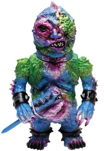 Toxigon - Medicom Toy Exclusive figure by Lash, produced by Mutant Vinyl Hardcore. Front view.