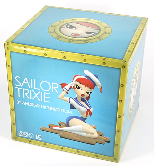 Sailor Trixie - Devil Edition figure by Andrew Hickinbottom, produced by Mighty Jaxx. Packaging.