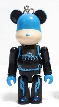 Tron: Legacy 70% Be@rbrick (Sam) figure, produced by Medicom Toy. Front view.