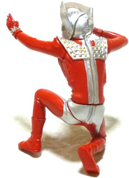 Ultraman Taro figure by Tsuburaya Productions, produced by Bandai. Back view.