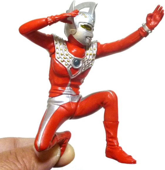 Ultraman Taro figure by Tsuburaya Productions, produced by Bandai. Side view.