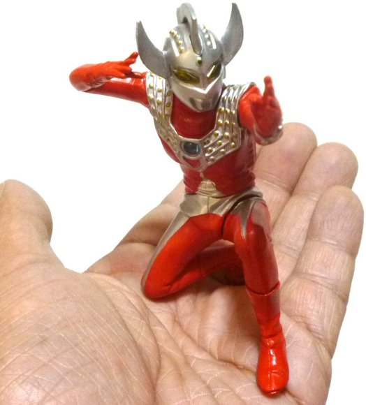 Ultraman Taro figure by Tsuburaya Productions, produced by Bandai. Front view.
