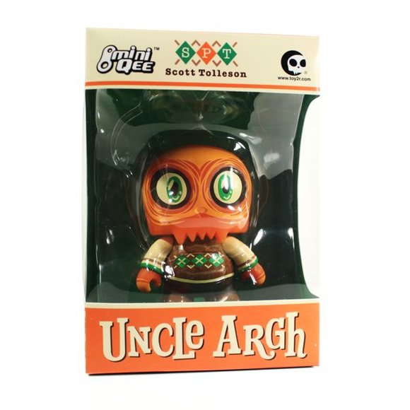 Uncle Argh figure by Scott Tolleson, produced by Toy2R. Packaging.