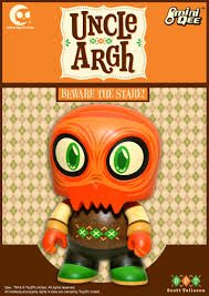 Uncle Argh figure by Scott Tolleson, produced by Toy2R. Packaging.