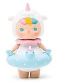 Unicorn Baby figure by Pucky, produced by Pop Mart. Front view.